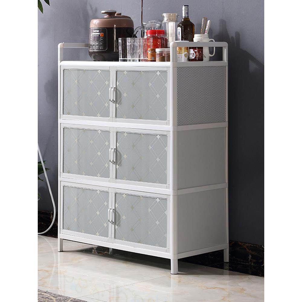 铝合金橱柜简易储物柜带门家用经济型碗柜餐边柜不锈钢厨房置物柜,住宅家具,餐边柜,淘宝优惠券,粉丝福利购,淘宝优惠卷