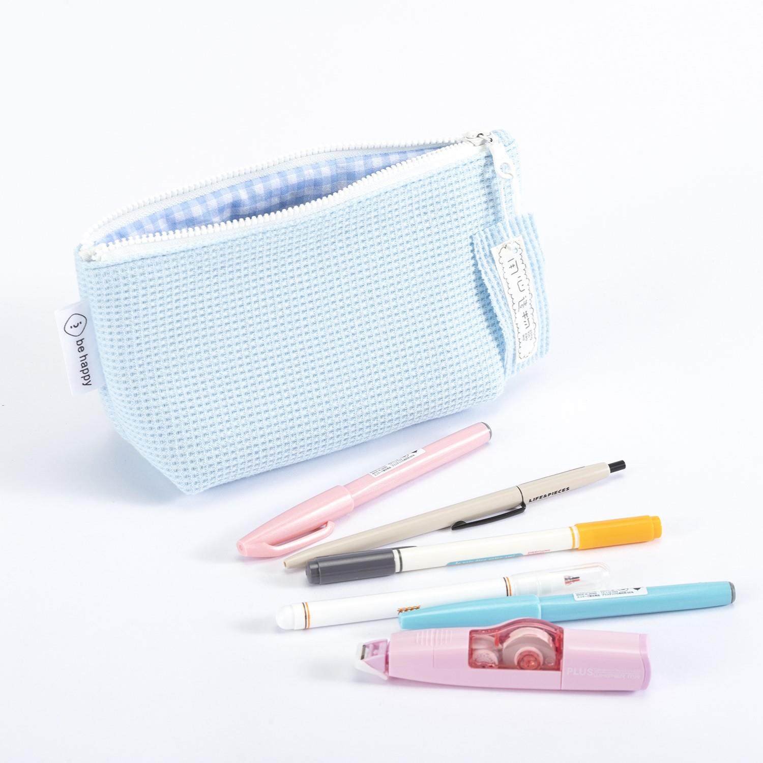 用心造物原创小众威化饼干文具袋笔袋大容量日系简约高颜值文具盒