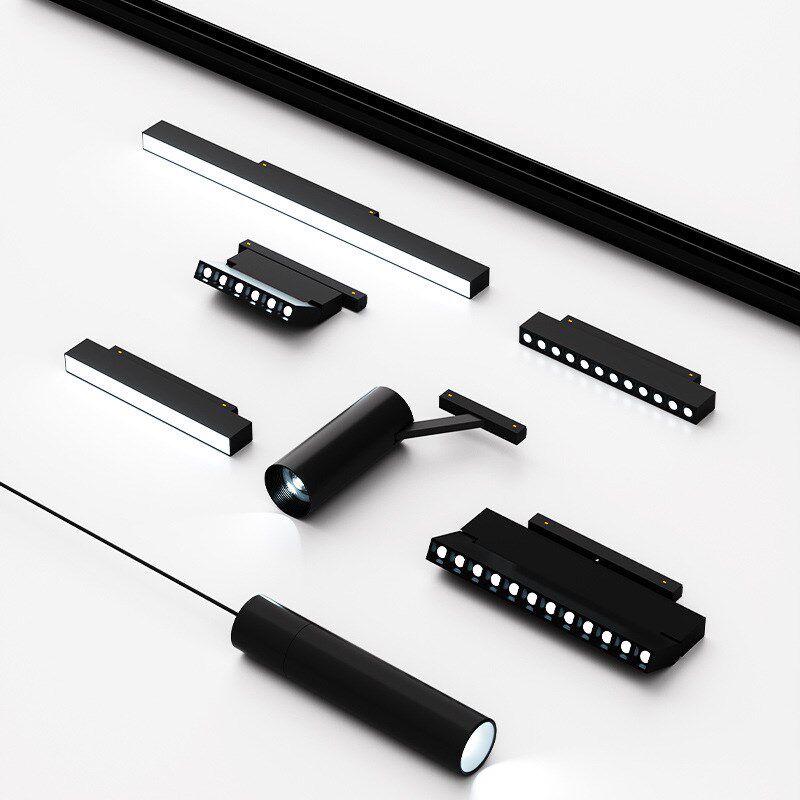 磁吸轨道灯套装LED无边框嵌入式射灯泛光线条客厅卧室餐厅无主灯,家装灯饰光源,轨道磁吸灯,淘宝优惠券,粉丝福利购,淘宝优惠卷