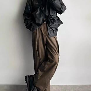 男装高级感穿搭套装秋季新款衣服夹克外套男生秋天酷帅穿搭工装裤