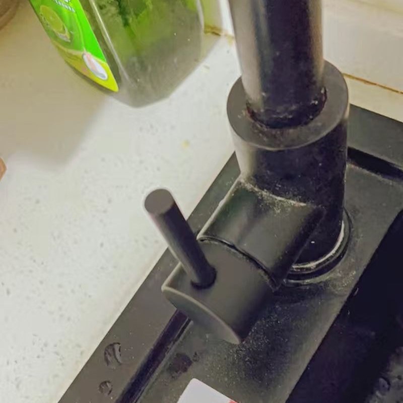 黑色水龙头把手面盆厨房冷热淋浴把手混水阀手柄金色把手