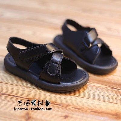 男宝凉鞋2-3-4-6岁2025新款夏季露趾防滑软底中小童女宝宝沙滩鞋5