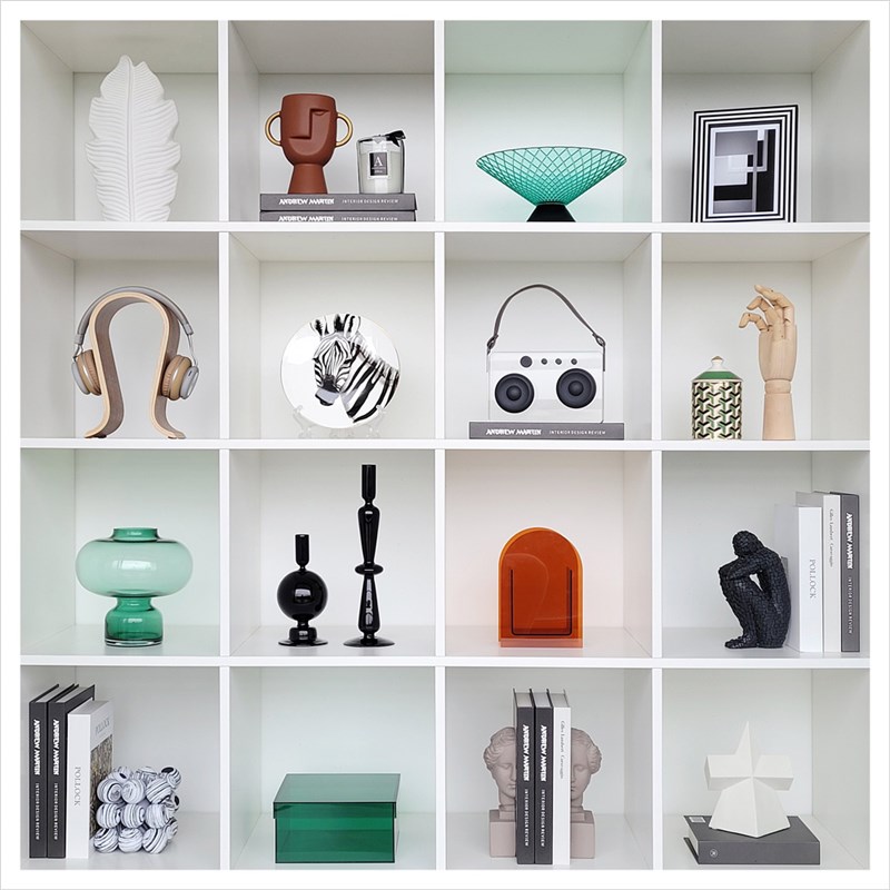 现代样板间书柜简约家居软装饰品陶瓷玻璃相架工艺品摆件ZH3233