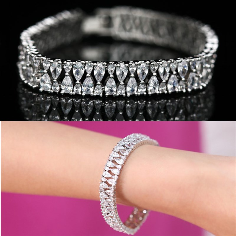 水晶手链女日韩版简约学生森系闺蜜个性超闪亮韩国满钻百搭配饰