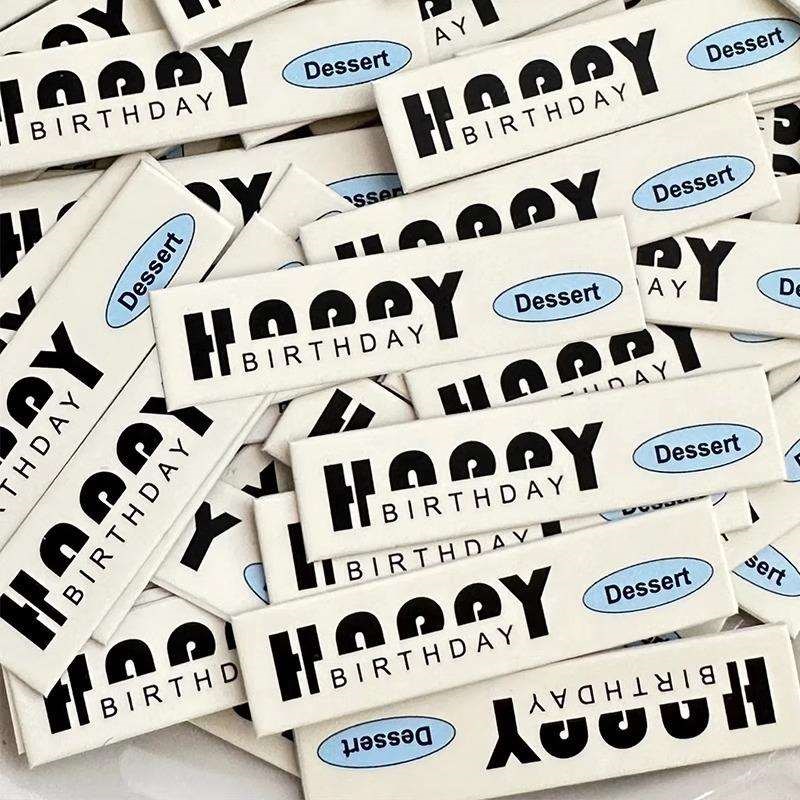 蛋糕插牌定制甜品店插卡生日纸杯装饰插排烘焙logo小卡片标签设计