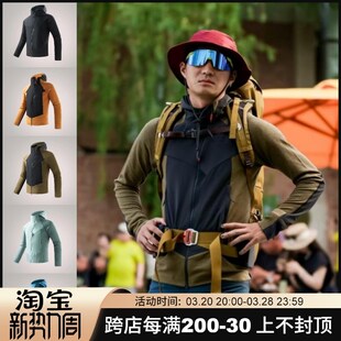 鉮鸭三角系列高端春季男女情侣户外徒步运动通勤连帽攀山服外套潮