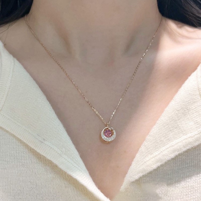 跳动的心999纯银项链女2025新款爆款莫比乌斯圆环吊坠锁骨链闺蜜