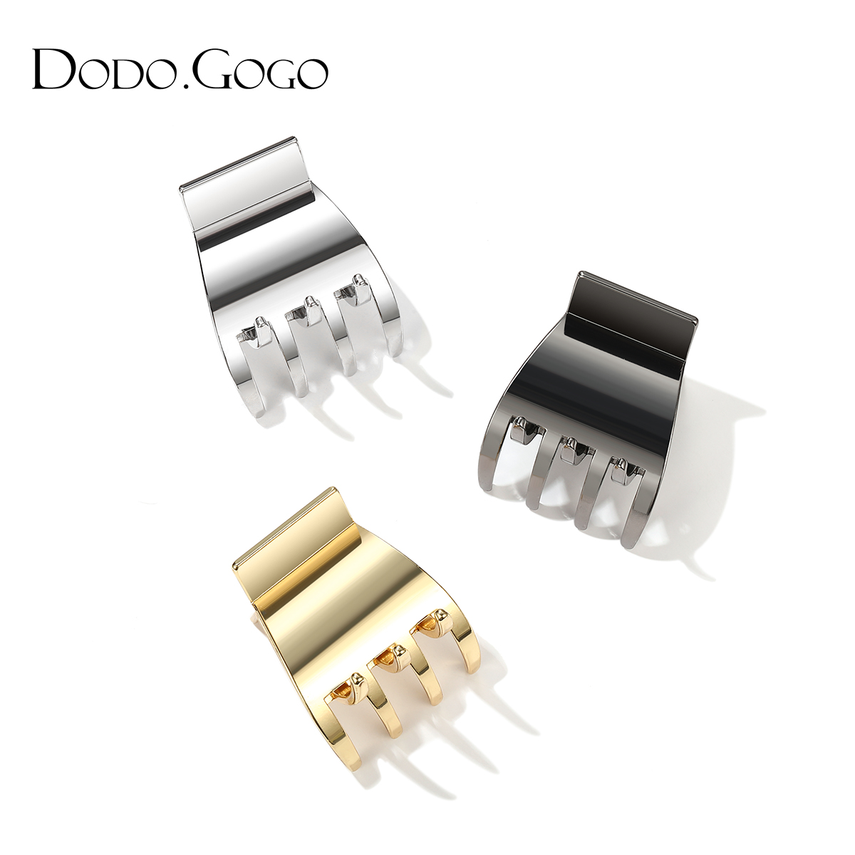 后脑勺发夹女高马尾固定神器简约金属小抓夹小号迷你网红发卡头饰