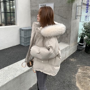 羽绒棉服女短款20n21年新款秋冬季韩版小个子加厚面包服棉袄外套