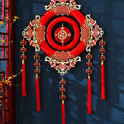 中国结挂饰客厅大号入户门玄关福字吉祥挂件春节过新年装饰画
