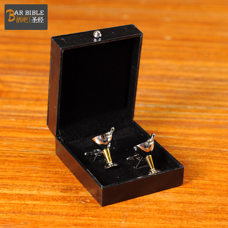 酒吧调酒师个性袖扣衬衫袖扣调酒器具袖扣调酒袖扣酒杯袖扣