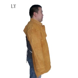 皮电焊服防护服长袖围裙焊工服防阻燃防飞溅耐高温焊接皮工作服