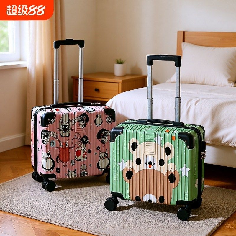 18寸行李箱卡通大容量女轻便拉杆箱密码万向轮男结实耐用旅行箱子,箱包皮具/热销女包/男包,旅行箱,淘宝优惠券,粉丝福利购,淘宝优惠卷