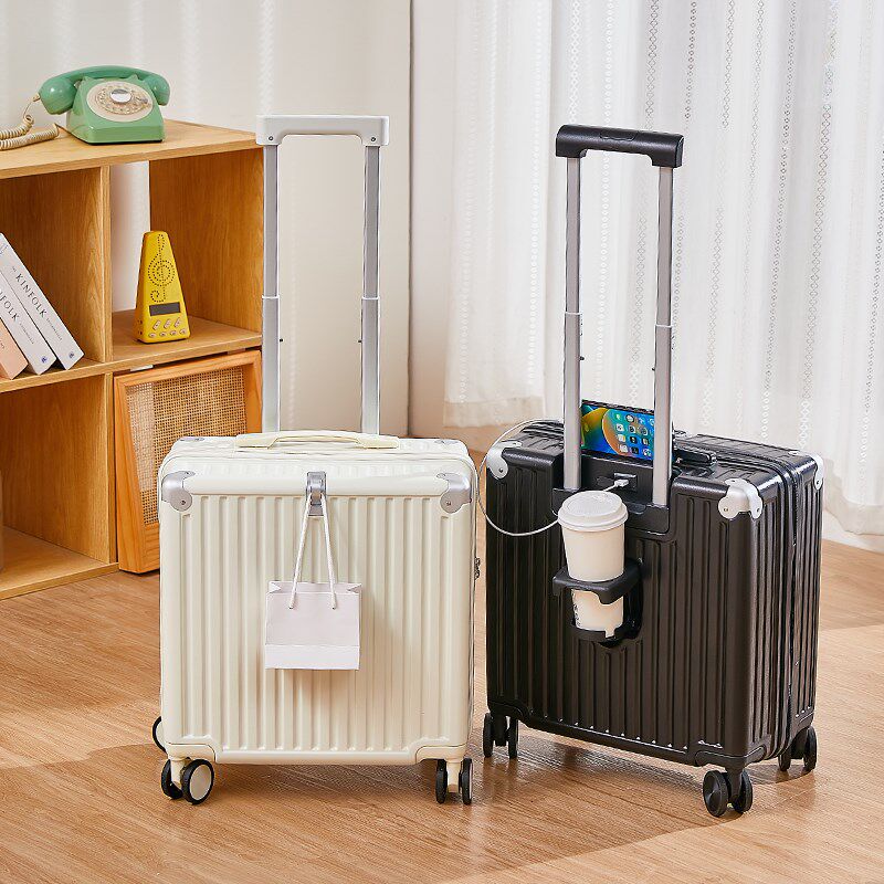 18寸小型行李箱多功能登机箱男女学生拉杆箱20寸轻便旅行箱密码箱