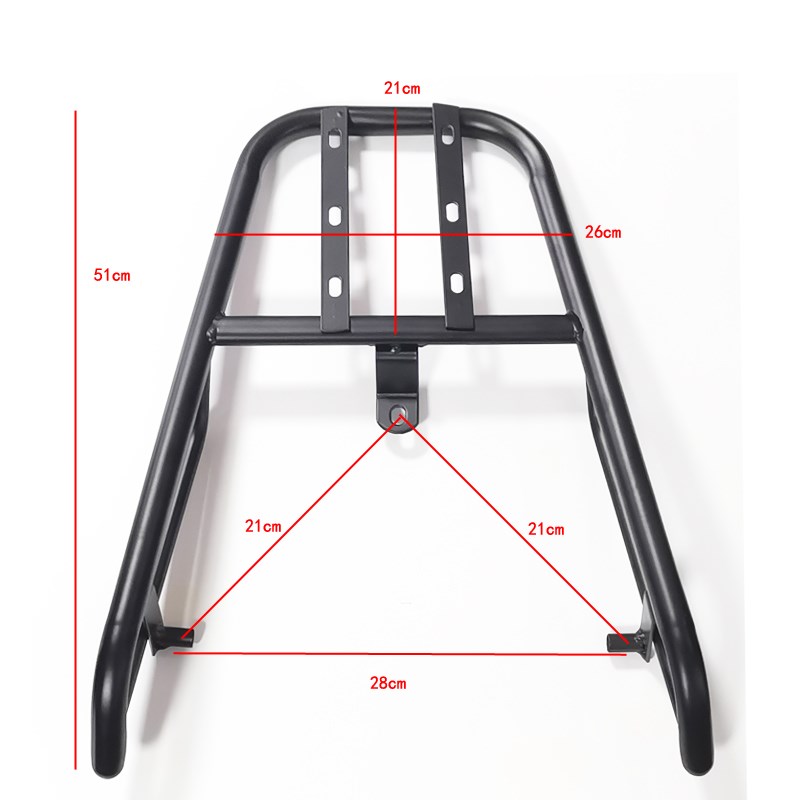 尚领电动车摩托货架讯鹰电摩中迅鹰载物架后备箱尾架加厚尾箱支架