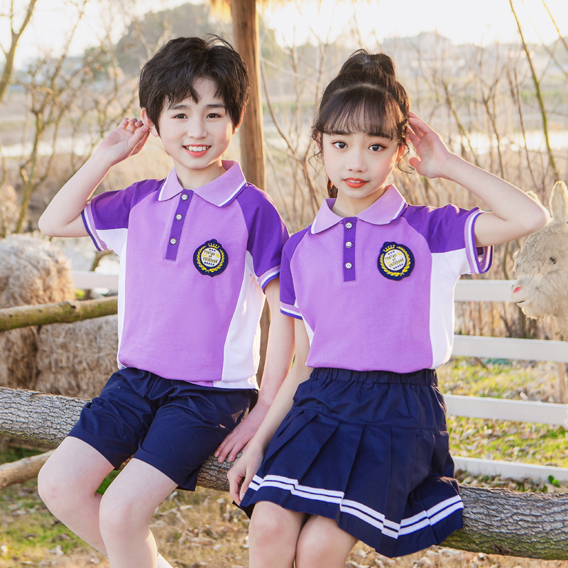 幼儿园园服夏装英伦风小学生校服班服夏季儿童六一毕业照套装