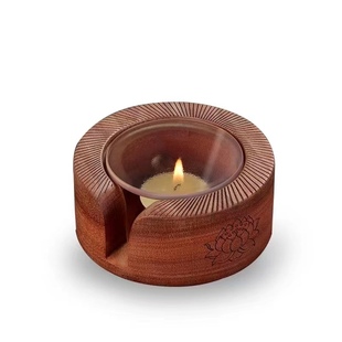 温茶台红檀木蜡烛加热底座家用小茶炉暖茶煮茶器茶具配件室内茶道