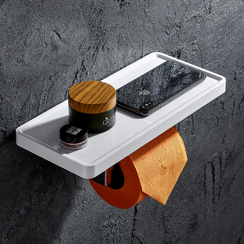 304不锈钢卫生间卷纸架厕所纸巾置物架手纸架壁挂免打孔卫生纸盒