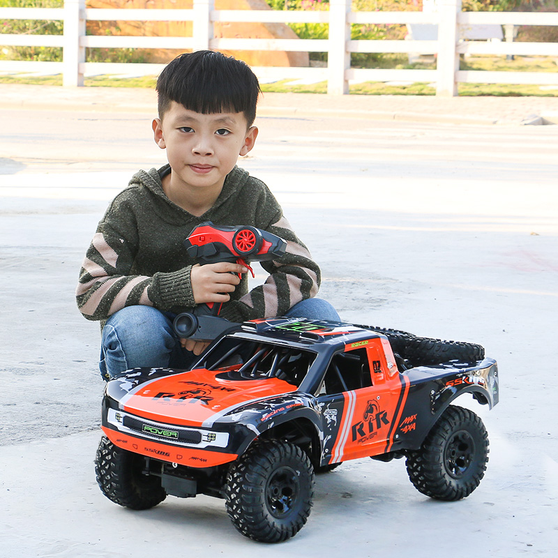 超大儿童遥控汽车四驱充电动高速攀爬赛车水陆两栖越野车玩具男孩