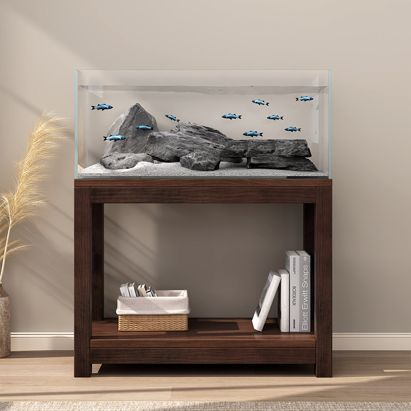 溪流缸鱼缸架实木底座底柜放置柜承重客厅水族箱双层置物架专用柜,收纳整理,整理架/置物架/收纳架,淘宝优惠券,粉丝福利购,淘宝优惠卷