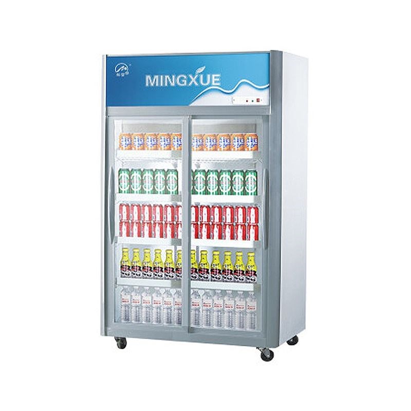铭雪展示柜商用立式保鲜柜超x市水果蔬菜饮料移门陈列柜冰箱点菜
