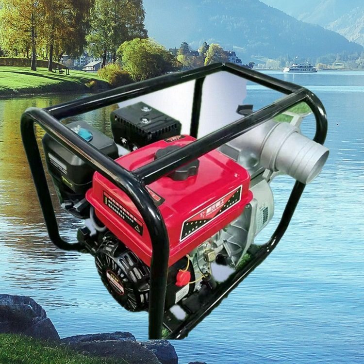 防汛排涝小型框架水泵柴油机水泵农田灌溉用汽油抽水机送配件厂