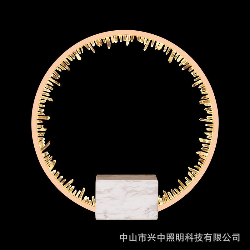 后现代轻奢水晶台灯卧室床头灯创意书房客厅台灯灯网红灯具