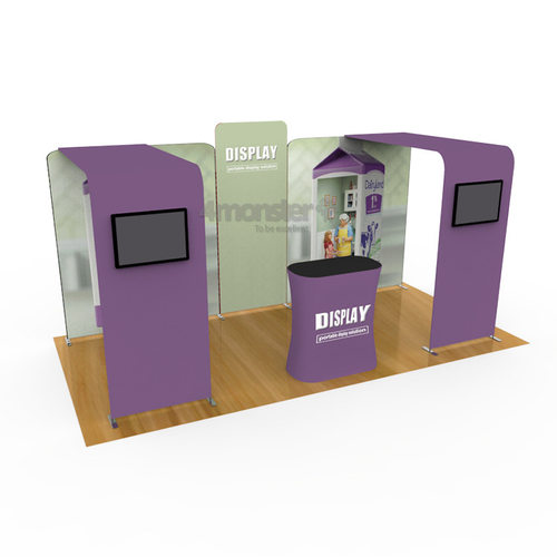 3*6m快幕秀摊位 展位贸易展会广告专用 造型百变可随意搭配