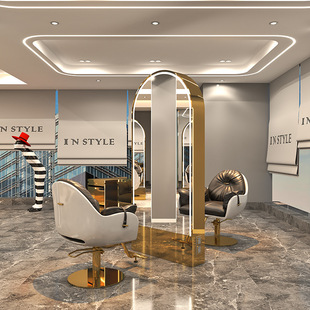 崛仕美发店镜台单面双面带LED灯烫染镜台发廊镜台理发店剪发镜台