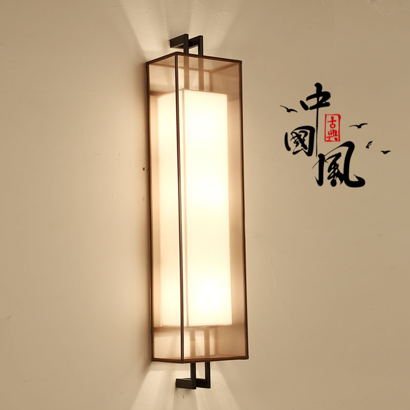 壁灯过道走廊灯简约现代卧室床头灯中国风玄关阳台灯新中式灯具