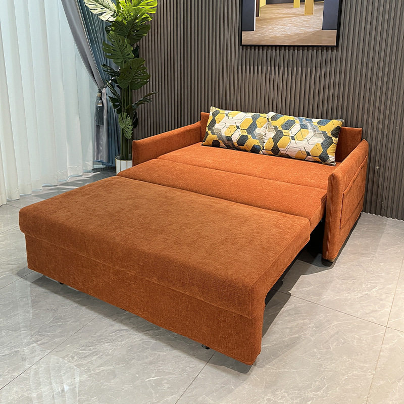 多功能小户型布艺沙发客厅现代民宿公寓可折叠两用一体沙发床收纳