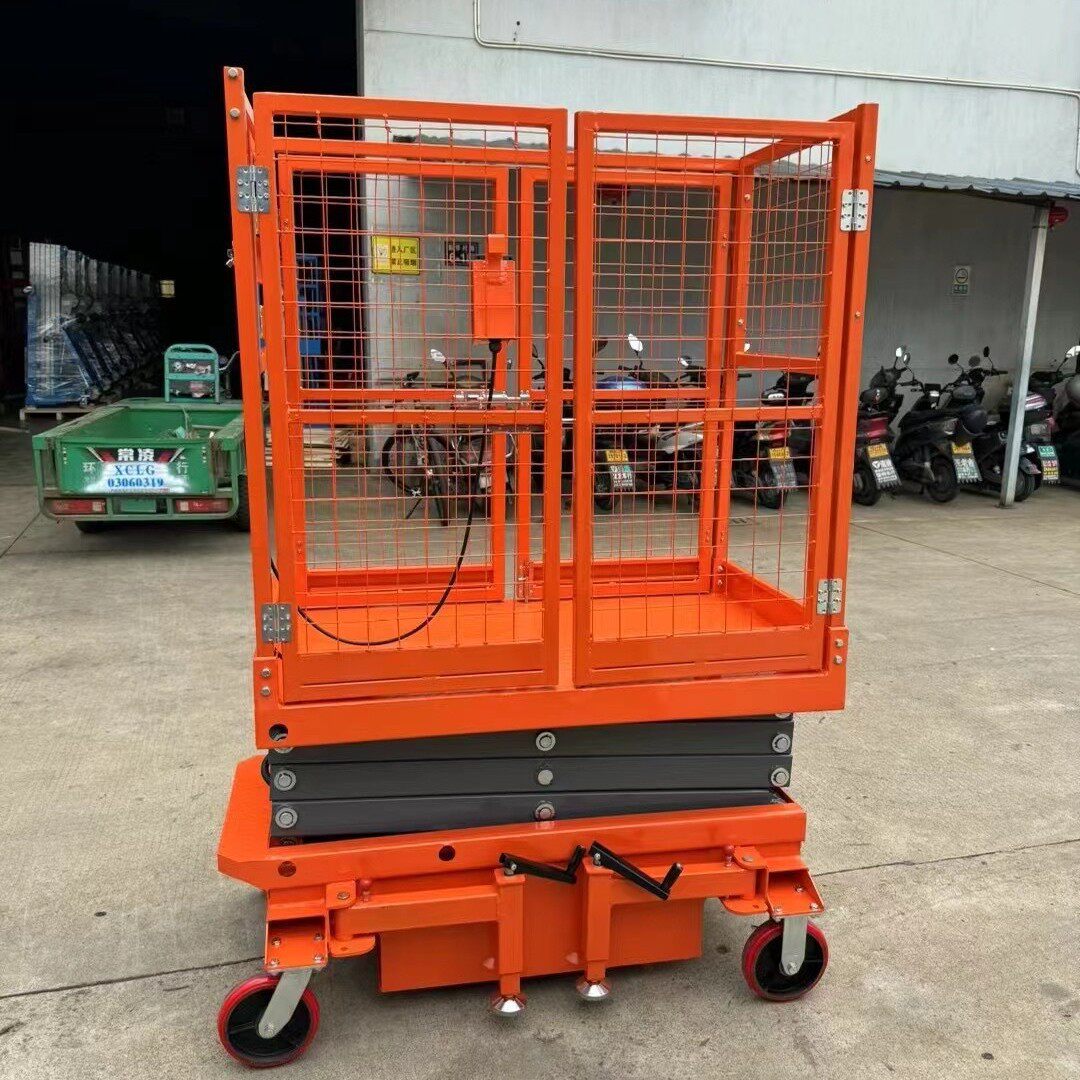 普尔夫小型升降平台仓储登高机移动全自行液压剪叉电动高空作业车