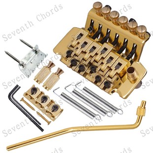 左手电吉他双摇琴桥反手双摇颤音系统拉弦板弦桥颤音器左手双摇金