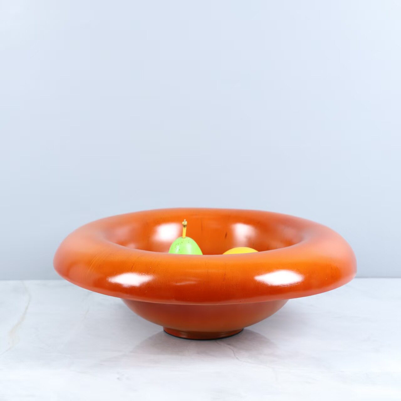 现代简约中古果盘法式树脂果盘装饰摆件茶几客厅餐厅软装家居饰品