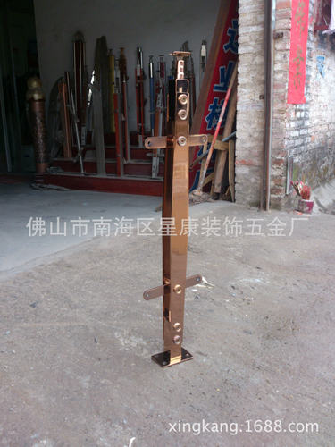 钛金立柱 不锈钢立柱 楼梯扶手 楼梯栏杆 楼梯立柱配件