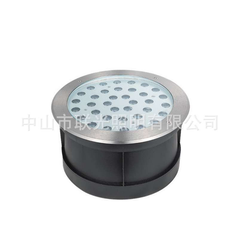 led水下地埋灯304不锈钢12v24V嵌入式泳池水池射灯RGB七彩喷泉灯
