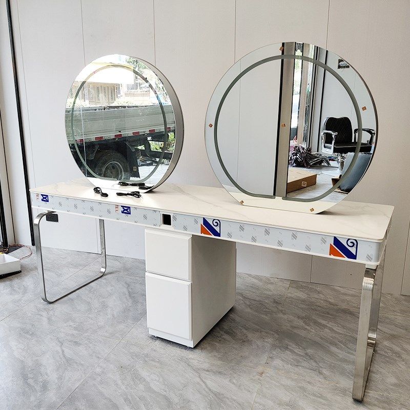 新款美发店镜台发廊专用网红剪发柜子一体美发镜理发店烫染双面镜,商业/办公家具,理发镜台,淘宝优惠券,粉丝福利购,淘宝优惠卷