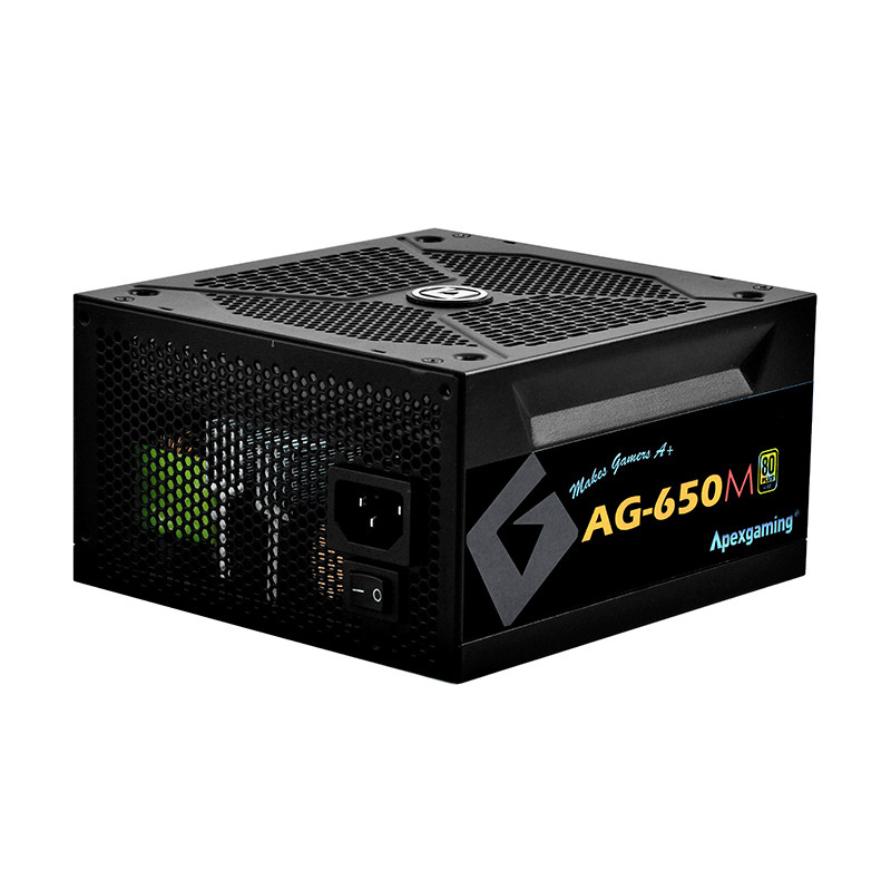 艾湃电源650W/750W/850W全模组智能静音电脑电源白色台式主机电源