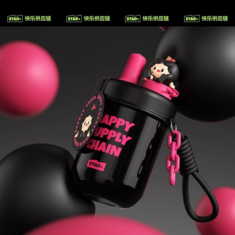 高颜值保温杯女生小巧便携带茶滤吸管水杯茶水分离送女友不锈钢杯