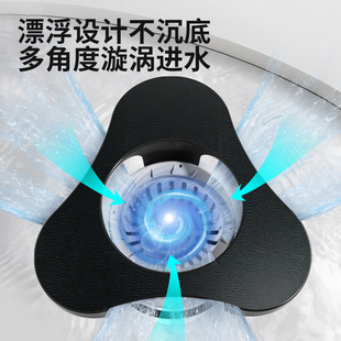 百因美鱼池水撇渣器水面池塘垃圾收渣器锦鲤池树叶收集器鱼池面吸