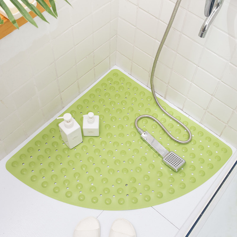 大号扇形淋浴垫子浴室防滑垫洗澡淋浴房地垫家用卫生间吸盘防摔垫
