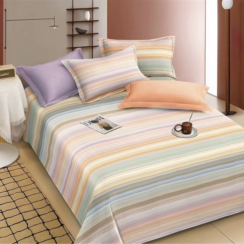 全棉夏床单空调夏季粗布三件套纯棉被子春夏凉席宿舍双人可机洗3,床上用品,床单,淘宝优惠券,粉丝福利购,淘宝优惠卷