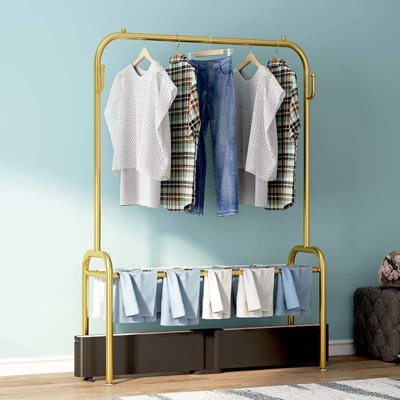 家用取暖器烘衣架踢脚线晾衣杆折叠晒衣架挂毛巾电暖器烘干架带管