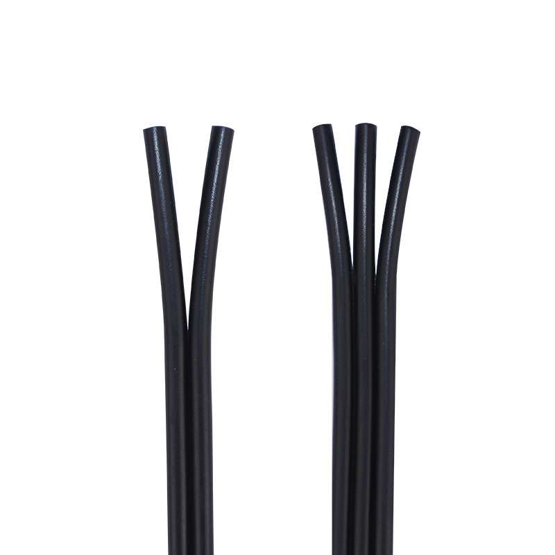 双并线1芯加屏蔽音频线 三并黑色排线一拖三音响连接线纯铜