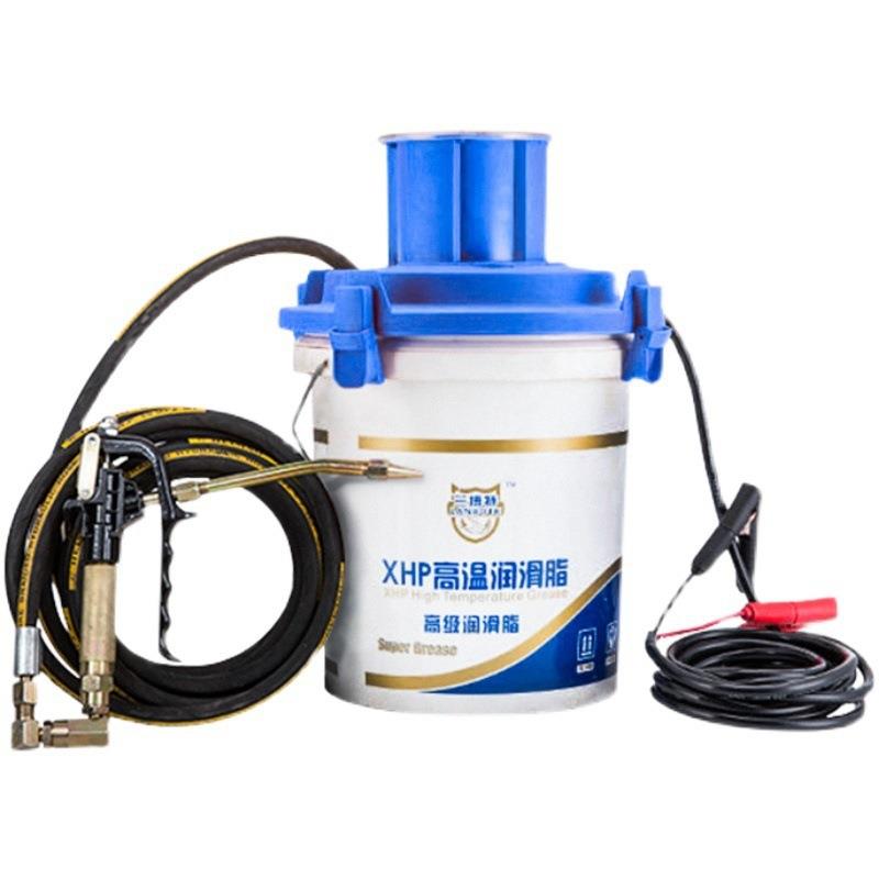 24v电动黄油下沉式黄油机220v全自动挖机专用便携式高压打黄油