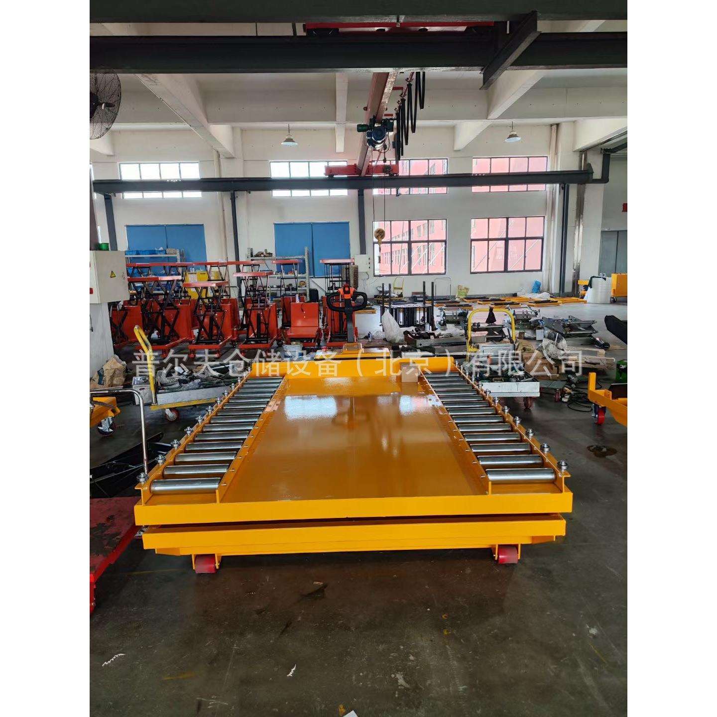 全电动模具滚筒升降平台车输送机推拉牛眼滑动升降手推辊筒滚轮车