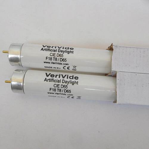 VeriVide Artificial Daylight CIE D65 F18T8/D65 MADE IN EU