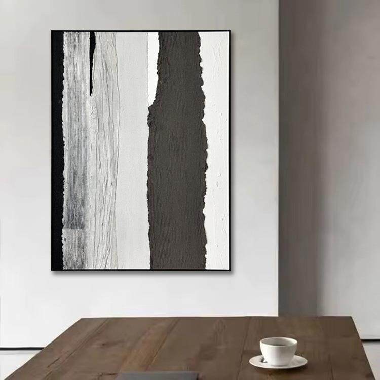 纯手绘油画大芬村抽象玄关装饰画肌理画走廊过道尽头壁画