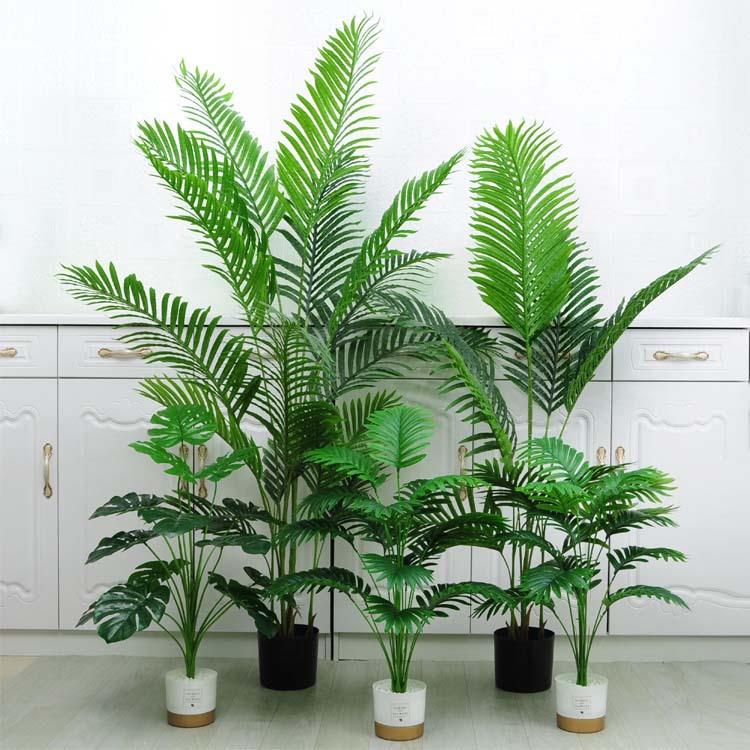 花卉带盆栽落地摆件盆花摆装饰盆栽绿仿真植物盆景植客厅仿真植物