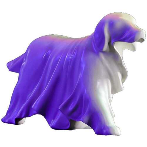 ghost dog statue 幽灵狗雕像 万圣节装饰树脂摆件工艺品